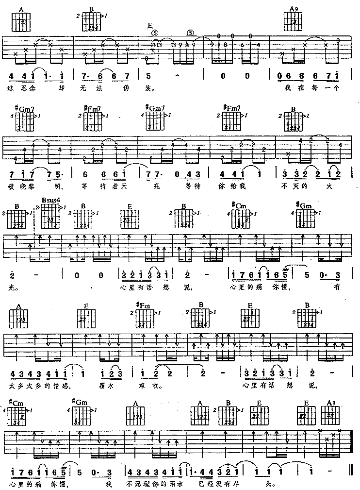 想说吉他谱 第2页